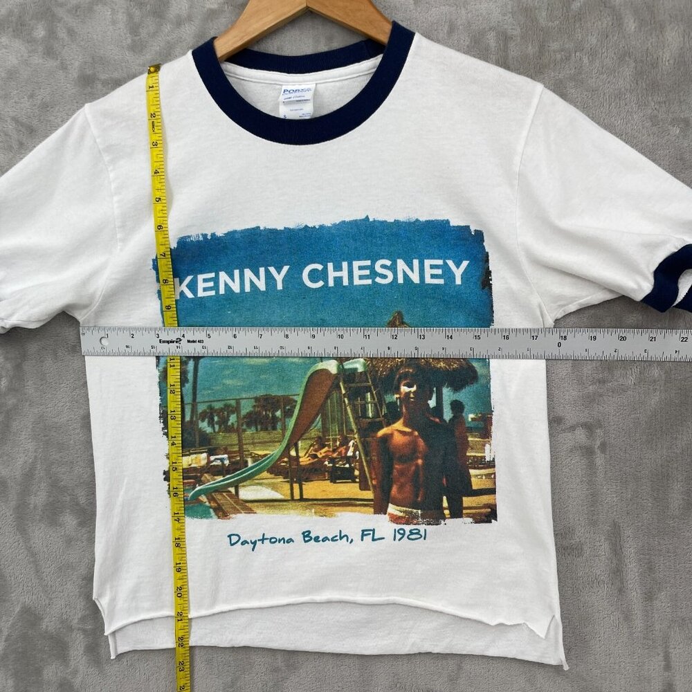 Kenny Chesney Daytona Beach, FL 1981 Double Sided Ringer Tee Shirt - Picture 9 of 9